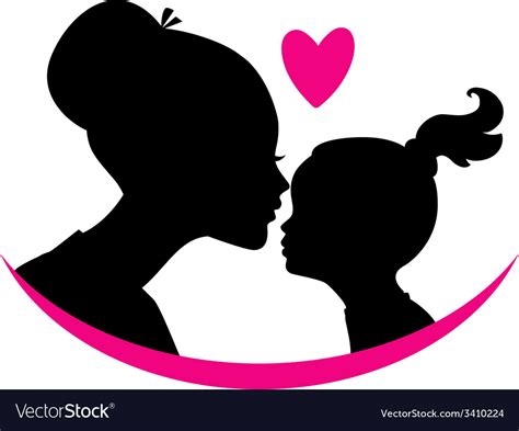 Mom And Daughter Love Royalty Free Vector Image