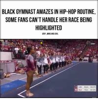 BLACK GYMNAST AMAZES IN HIP HOP ROUTINE SOME FANS CAN T HANDLE HER RACE
