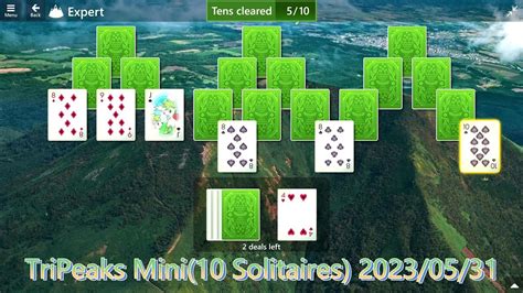 【microsoft Solitaire Collection】tripeaks Mini10 Solitaires Goal