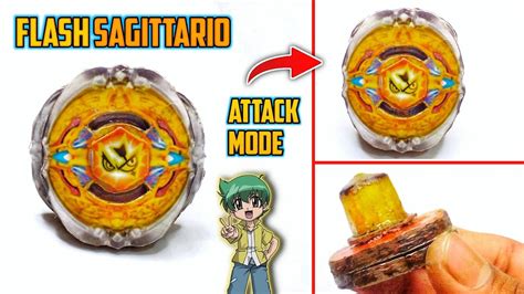 How To Make Flash Sagittario Beyblade 🔥 With Gimmicks Youtube