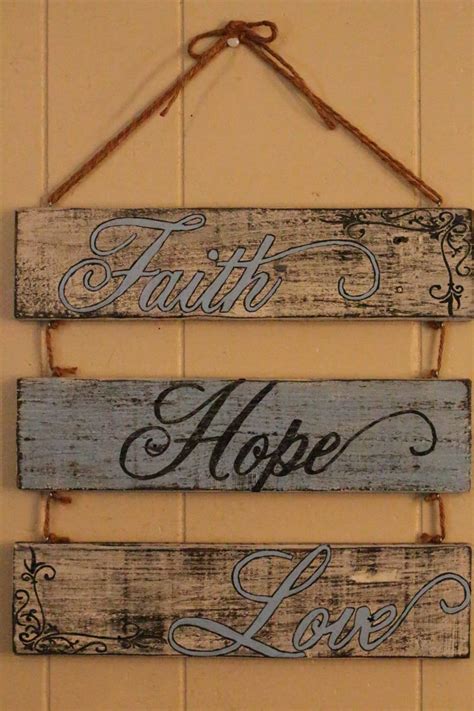 Faith Wooden Wall Decor Best Modern Rustic Wall Decor Products On Wanelo