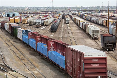 Freight Trains At A Rail Yard Photograph By Jim West Fine Art America