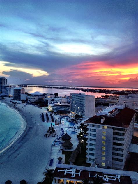 Sunset In Cancun