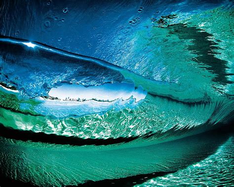 Hd Wallpaper Underwater Waves Sea Turquoise Cyan Nature Blue No