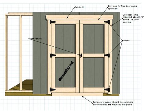 How To Build A Shed Door With T1 11