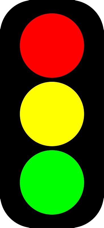 Vertical Traffic Light Red Yellow Green Clipart Free Download