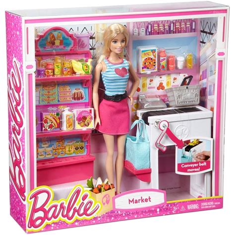 Buy Barbie Malibu Ave Grocery Store Playset Mattel Doll Figure Market
