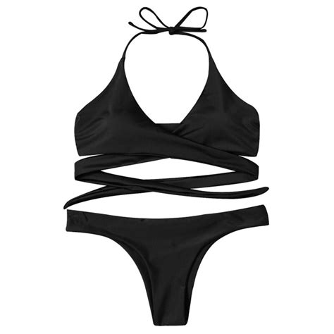 Playful Bikini 2018 Bandage Bikinis Set Push Up Swimwear Women Swimsuit Sexy Bathing Suit Women
