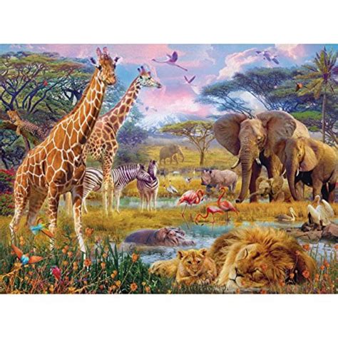 Bits And Pieces 300 Large Piece Jigsaw Puzzle For Adults Savannah