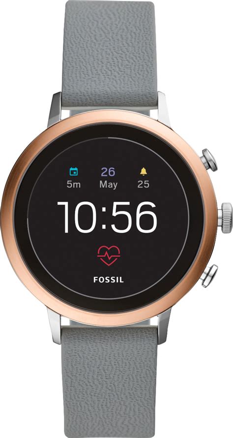 Fossil women's sport metal and silicone touchscreen smartwatch with heart rate, gps, nfc, and smartphone notifications. Best Buy: Fossil Gen 4 Venture HR Smartwatch 40mm ...