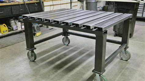 A part of the desk will be rotated. C channel top welding table