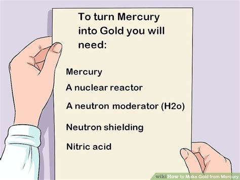 Golden carrots are crafted by putting a carrot in the center of a crafting table and surrounding it with eight gold. How to Make Gold from Mercury: 7 Steps (with Pictures ...