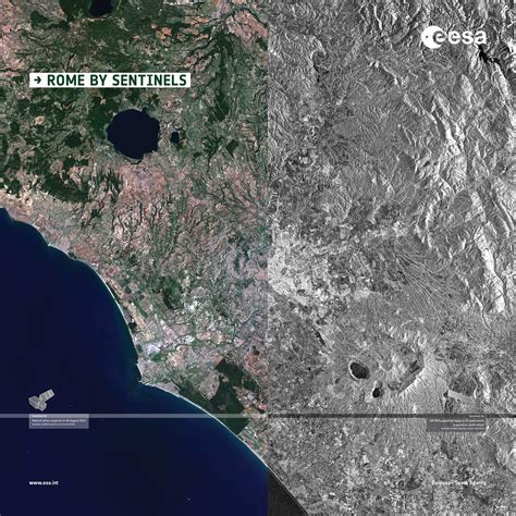 Rome as seen by the Sentinel satellites (Poster 2480×2480)