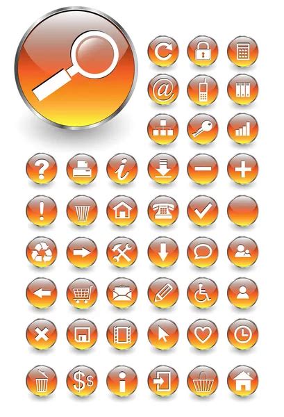 Web Icons Buttons — Stock Vector © Cobalt88 2018916