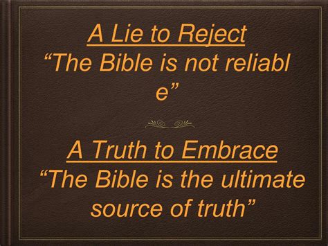 PPT - Unshakeable Truth Truth One - God Exists Truth Two - God's Word Truth Three - Original Sin 