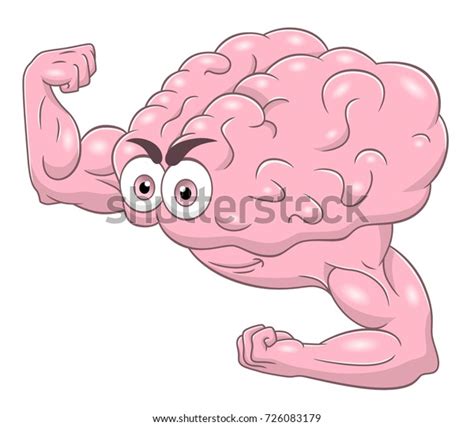 Cartoon Strong Brain Stock Vector Royalty Free 726083179 Shutterstock