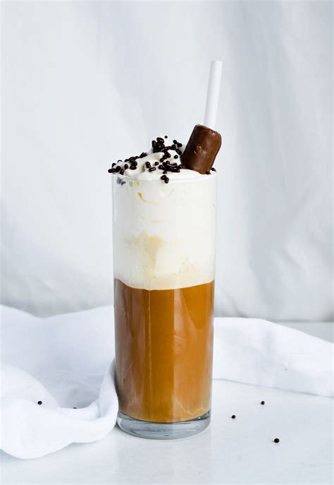 Ice Cream Iced Coffee With Whipped Cream Sugar Salted