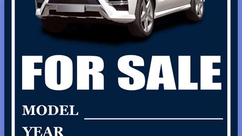 Car For Sale Sign Free Printable Free Download