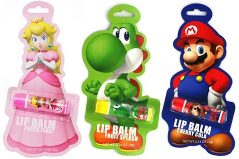 Nintendo Mario Yoshi And Princess Peach Lip Balms
