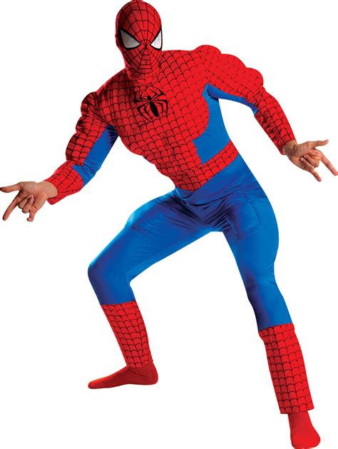 Spiderman Deluxe Muscle Costume C50188 Fancy Dress Ball