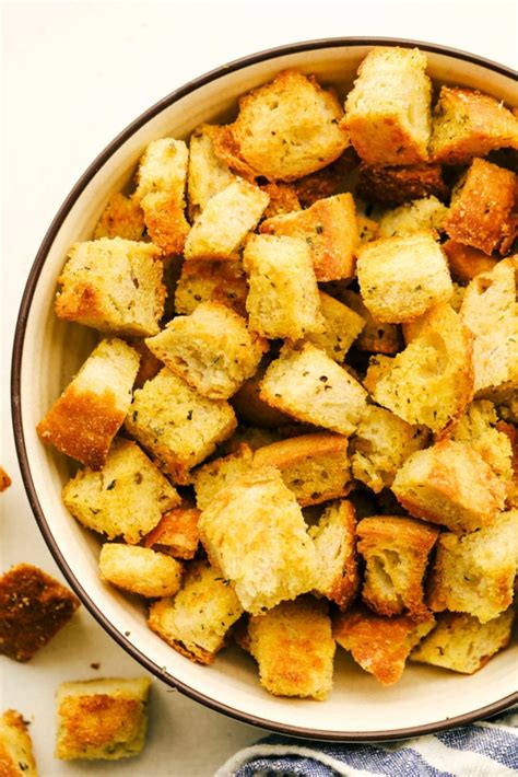 The Best Crunchy Homemade Croutons Feastrecipes