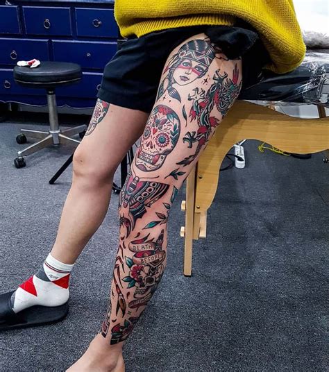 Top Best Leg Sleeve Tattoo Ideas Inspiration Guide