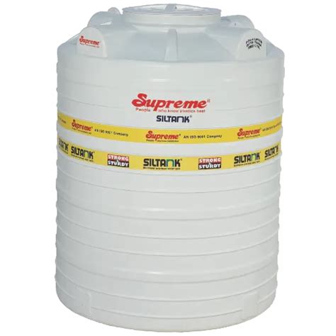 Supreme Upvc 200l Three Layer Overhead White Water Tank At Best Price