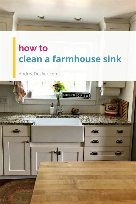 It's no wonder, then, that they can also be the dirtiest. How to Clean a Porcelain Farmhouse Kitchen Sink | Andrea ...
