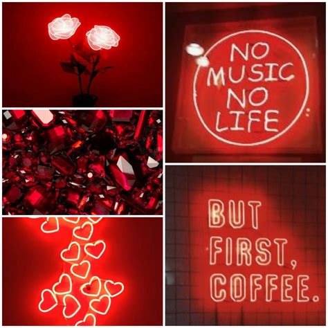 Red Aesthetic 5secondsofsummer 5sos Aesthetic Red Lights Neonlights Crystal Huff