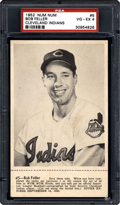 baseball cards 1952 num num cleveland indians psa cardfacts®