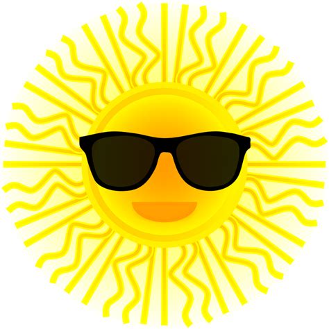 Sun With Sunglasses Openclipart