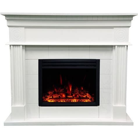 Mantel for electric fireplace insert. Cambridge 47.8-in. Shelby Electric Fireplace Mantel with ...
