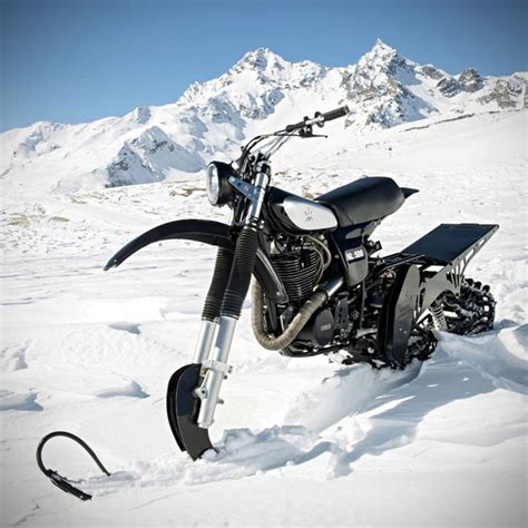 Even planners have established winter tracks a dirt biker till have to implement several modifications to optimize their bike for winter conditions. Northern Lights Optic's Promotional Snow Bike is a Classic ...