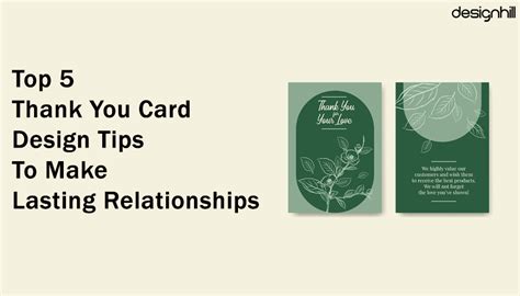 Top 5 Thank You Card Design Tips To Make Lasting Relationships