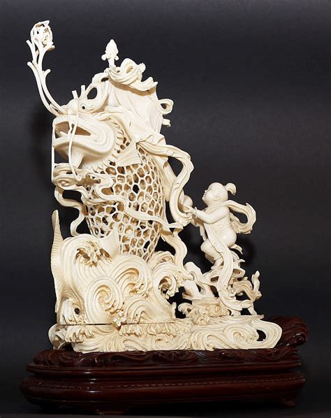 Fine Chinese Carved Ivory Group
