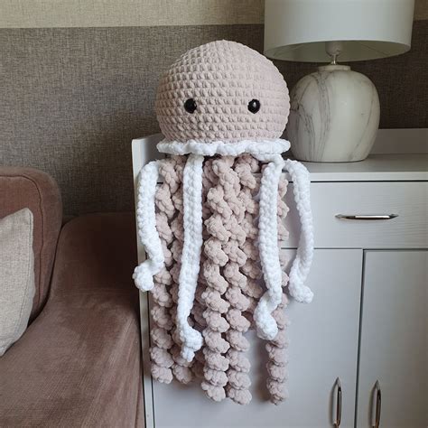 Jellyfish Crochet Pattern Medium And Giant Nursery Decor Etsy Uk