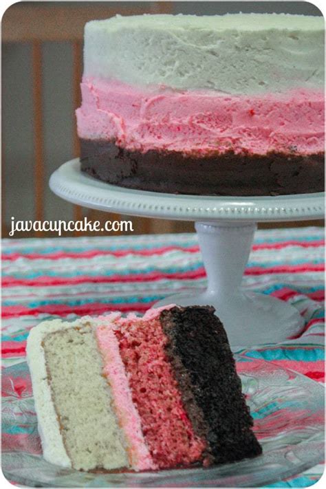 Tutorial Neapolitan Layer Cake Javacupcake