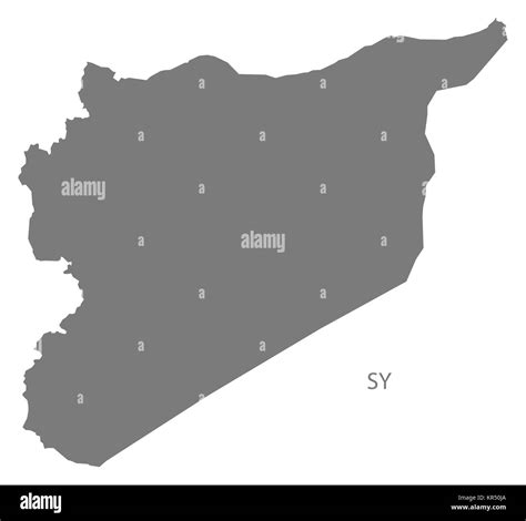 Mapa de las divisiones administrativas de siria Imágenes recortadas de stock Alamy