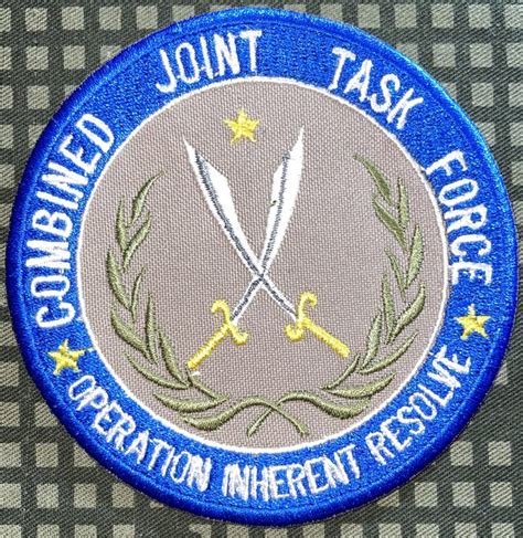 combined joint task force operation inherent resolve patch decal patch co