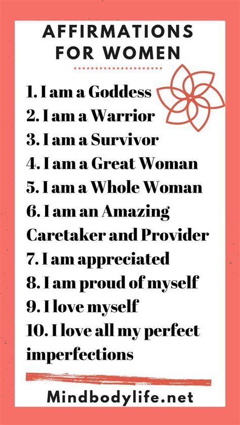 Affirmations For Women Mind Body Life All Of Us Strong Beautiful Fierce Women Dese