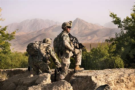 Us Soldiers On A Recce Patrol In Kandahar Afghanistan Oef
