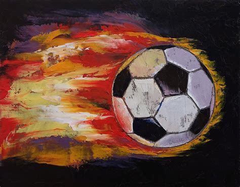 Soccer Painting By Michael Creese Canvas Art Art Painting