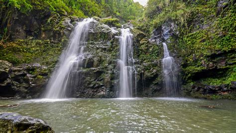 Hana Hawaii Waterfalls Twin Falls Maui Guidebook