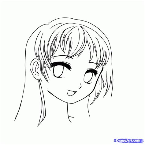 How To Draw Anime Girl Faces Step By Step Anime Heads
