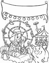 Coloring Carnival Fair Coaster Roller State Clown Printable Getcolorings Drawing Tricycle Riding Getdrawings Tocolor Rated sketch template