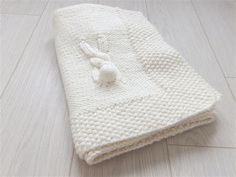 Rabbits Tail Baby Blanket Craftsy Blanket Knitting Patterns