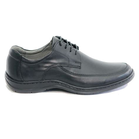 Pantofi Barbati Casual 144 Negru Din Piele Naturala Pret Mic 39