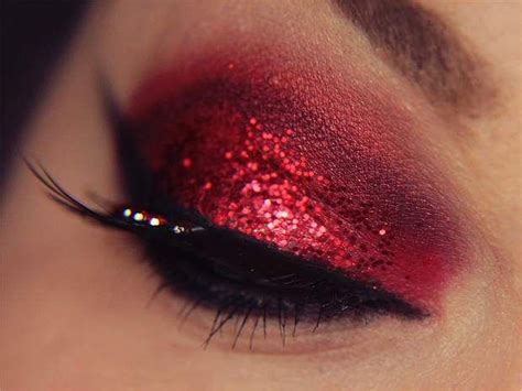 Red Christmas Eye Makeup Daily Nail Art And Design