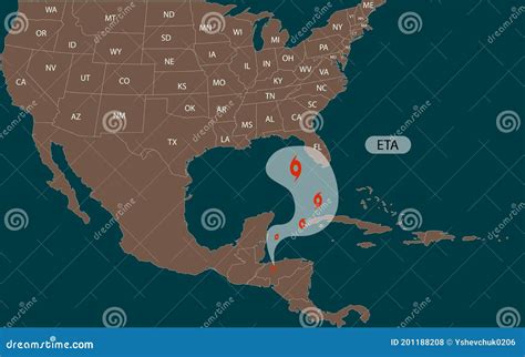 Hurricane Eta Moves Into The Usa Tropical Storm Eta Headed Toward