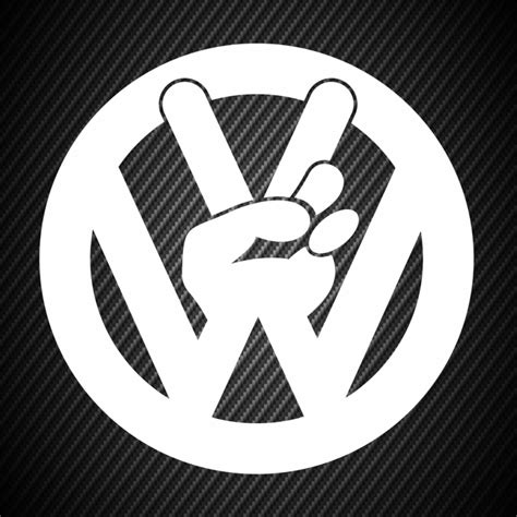 Sticker Logo Volkswagen Peace Stickersmag